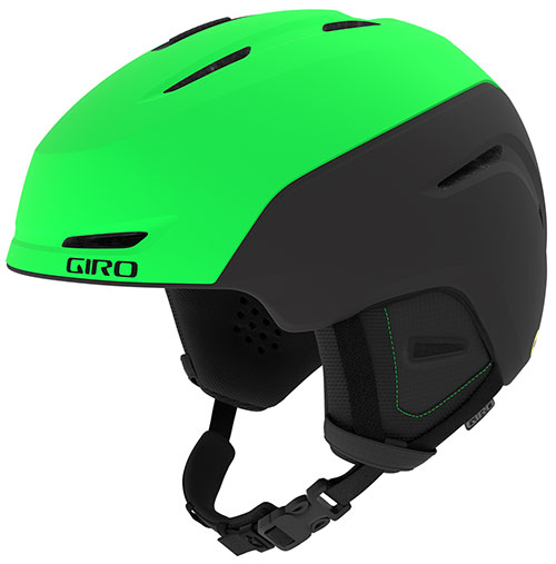 GIRO neon green ski helmet