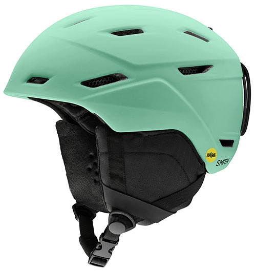 Green Smith MIPS helmet