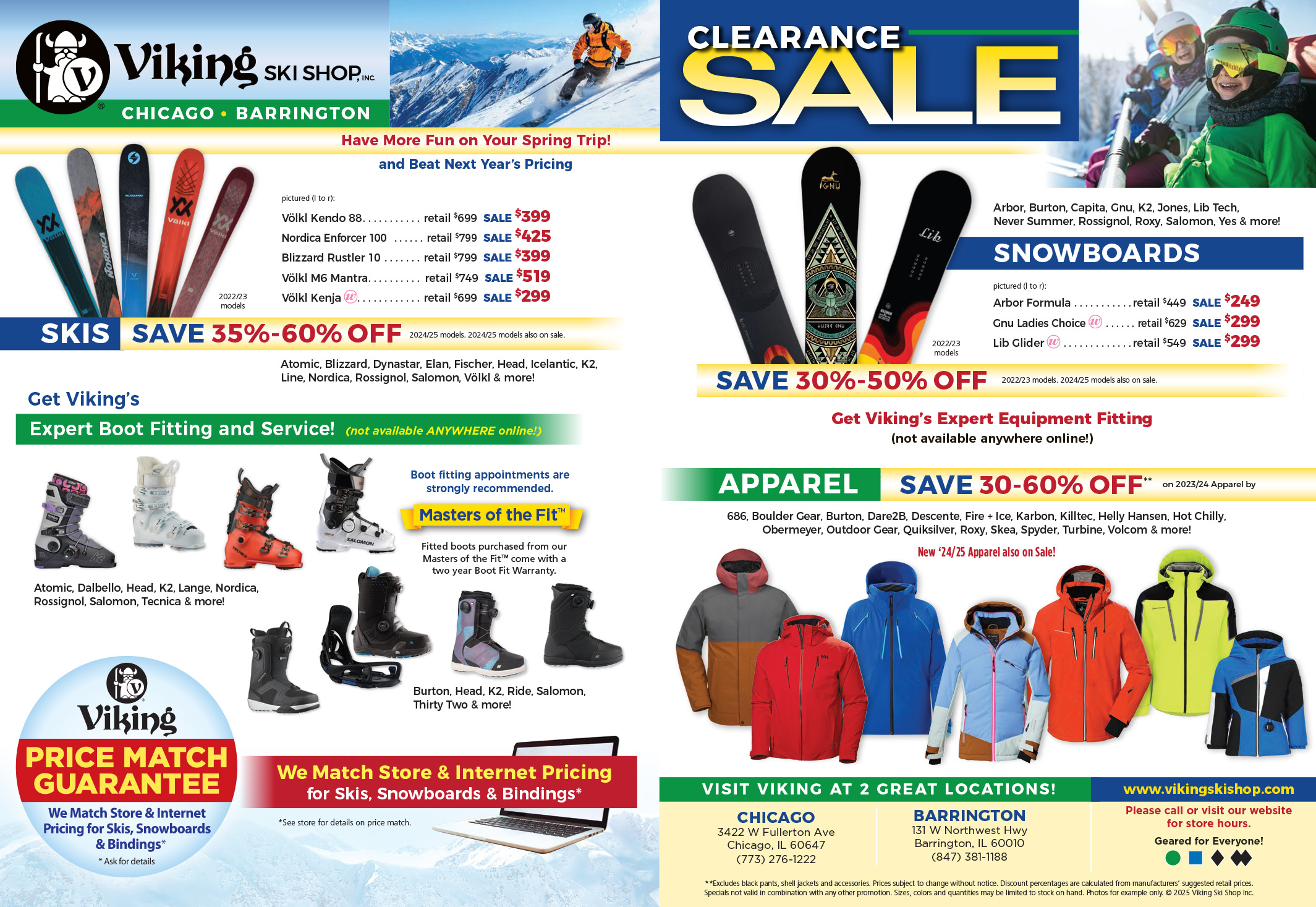 Viking Clearance Sale 3-2025